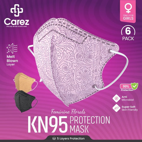 KN-95 GIRLS FACE MASK PACK OF 6